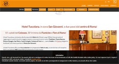 Desktop Screenshot of hoteltuscolana.it